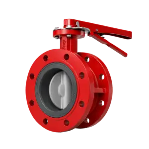 Válvula Mariposa Doble Brida 250PSI Cuerpo en Hierro Dúctil y Acero Inoxidable, Bray