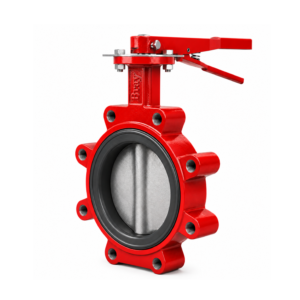Válvula Mariposa Lug 250PSI Cuerpo Hierro Dúctil y Disco Acero Inoxidable