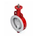 Válvula Mariposa Wafer-2 piezas con Cuerpo en Hierro Dúctil y Disco en Acero Inoxidable 17-4 ph (Recubierto en PTFE), Bray
