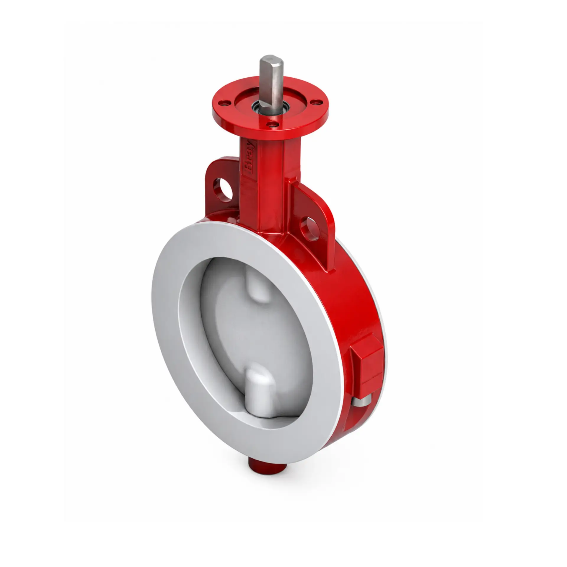 Válvula Mariposa Wafer-2 piezas con Cuerpo en Hierro Dúctil y Disco en Acero Inoxidable (Recubierto en PTFE), Bray