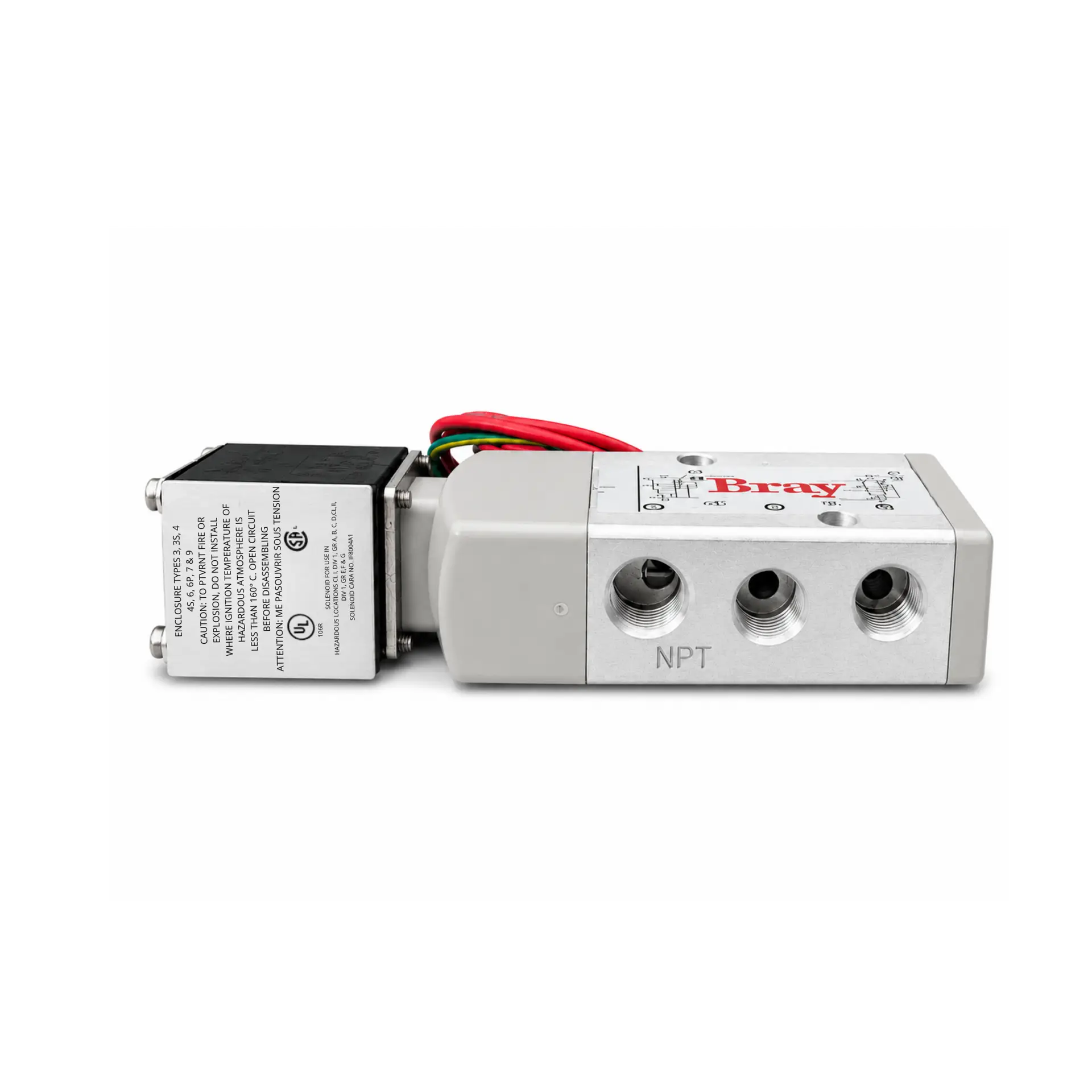 Válvula Solenoide de Montaje Directo para Actuadores Neumáticos, NEMA 1/2 NTP, Bray - Image 2
