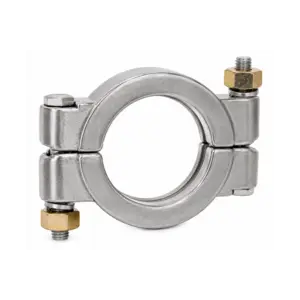 Abrazadera Sanitaria Clamp de Pernos en Acero Inoxidable 304, Dixon