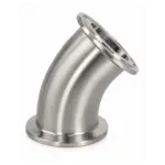 Codo Sanitario Clamp de 45° en Acero Inoxidable, Dixon