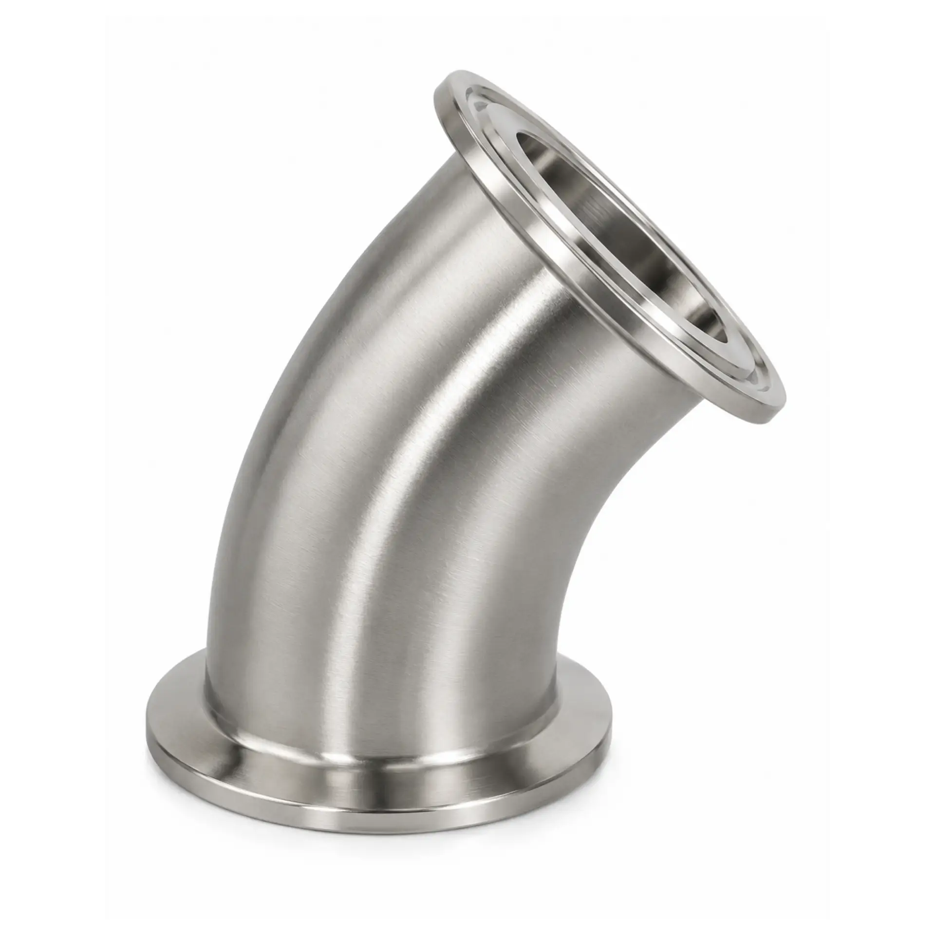 Codo Sanitario Clamp de 45° en Acero Inoxidable, Dixon