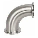 Codo Sanitario Clamp de 90° en Acero Inoxidable, Dixon