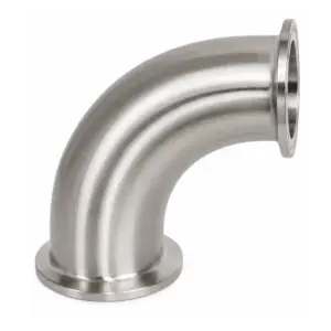 Codo Sanitario Clamp de 90° en Acero Inoxidable, Dixon
