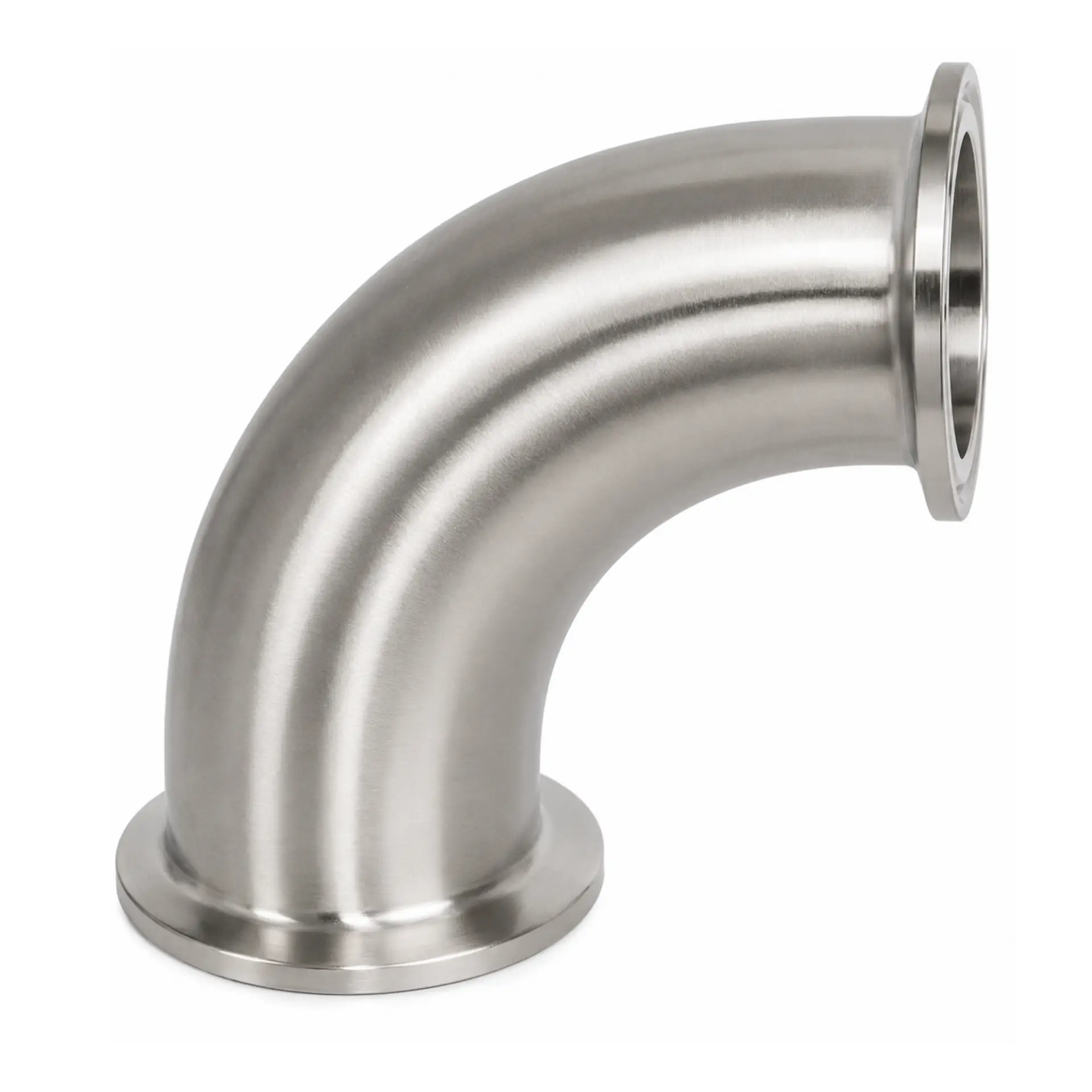 Codo Sanitario Clamp de 90° en Acero Inoxidable, Dixon