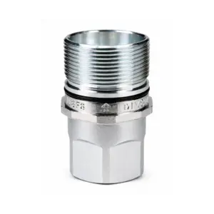 Niple Unión Hidráulico Tipo W, Rosca Hembra NPT de 1" en Acero, Dixon