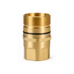 Niple Unión Hidráulico Tipo W, Rosca Hembra NPT de 1-1/4" en Latón, Dixon.
