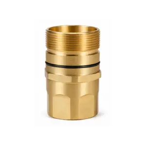 Niple Unión Hidráulico Tipo W, Rosca Hembra NPT de 1-1/4" en Latón, Dixon.